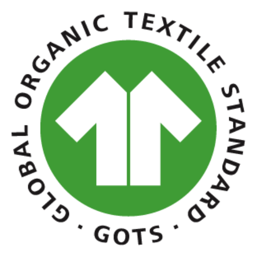 Logo GOTS - Global Organic Textile Standard, weltweiter Standard für Naturtextilien.
