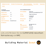 LCA und EPD-Datenanzeige in Building Material Scout